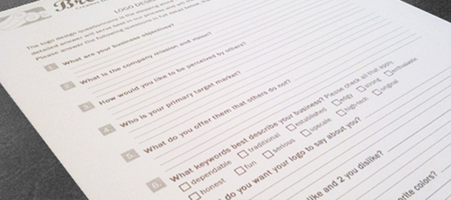 Questionnaire (Briefing) client pour les Web Designer